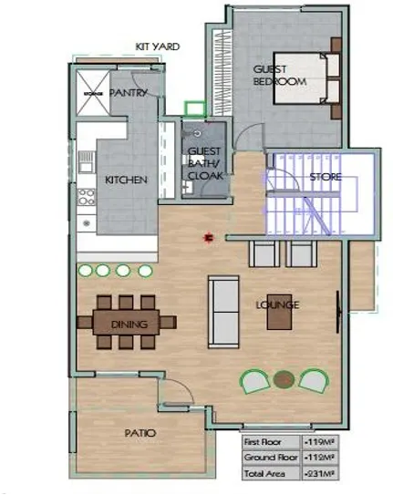 Fig 1: A sample of an architectural drawing